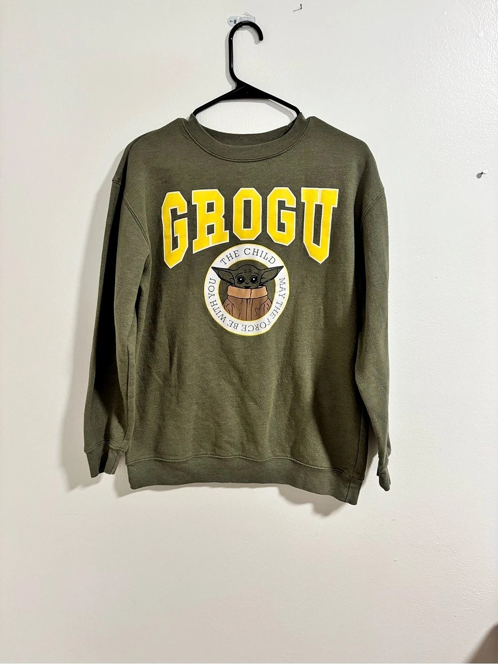 Star Wars The Mandalorian Grogu 'The Child' Graphic Pullover Sweatshirt Boys